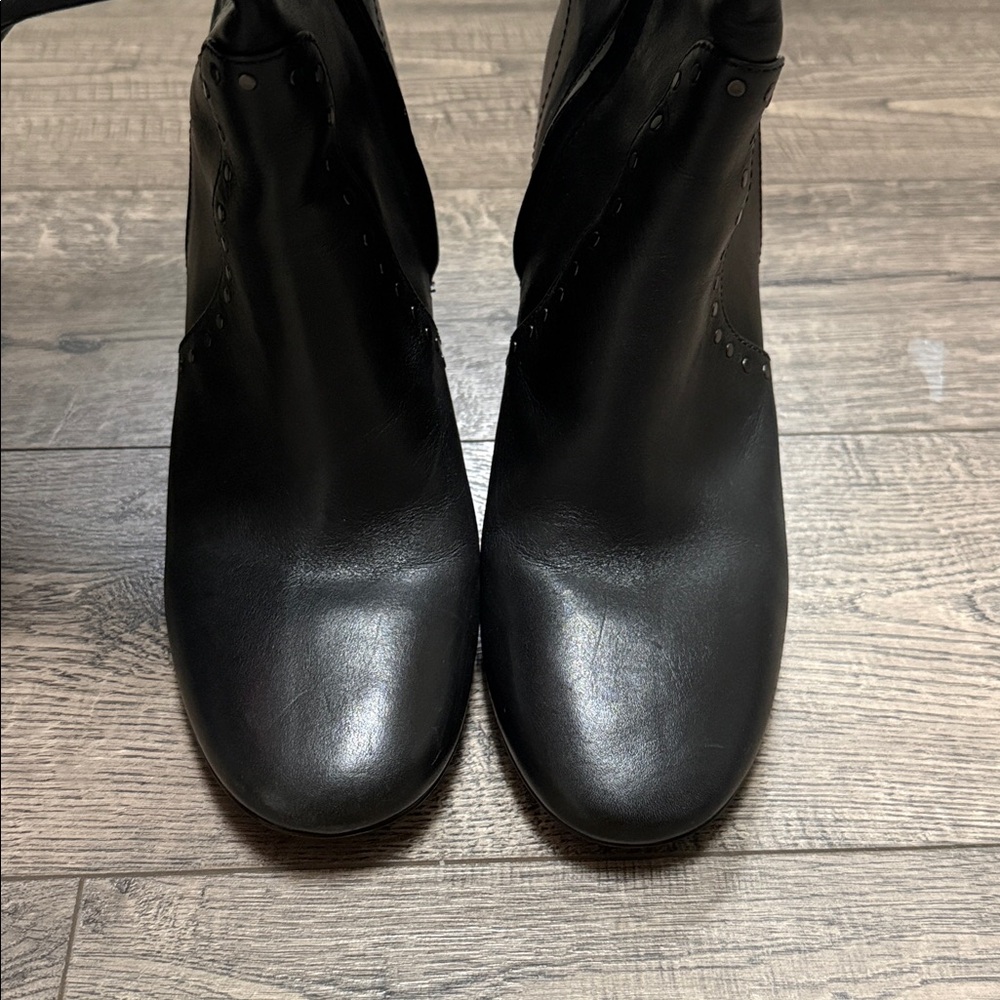Coach Black Heeled Knee-High Boots - Picture 12 of 14